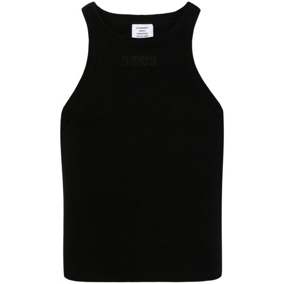 Vetements Women Logo Cotton Tank Top